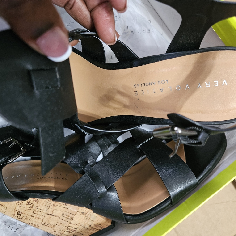 Very Volatile Black Women's Sandals
